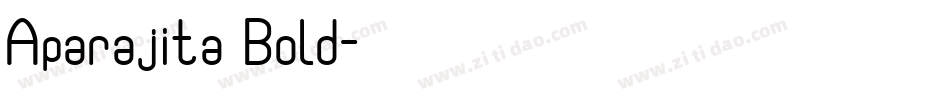 Aparajita Bold字体转换